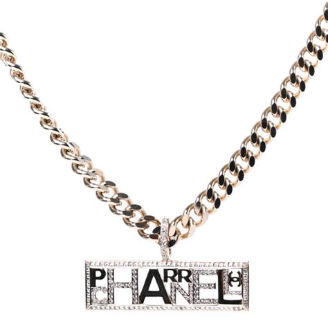 pharrell williams chanel necklace|chanel x pharrell pictures.